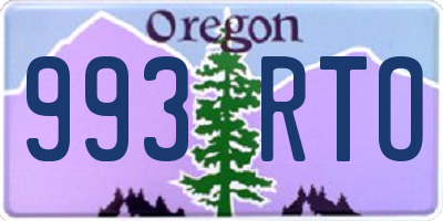 OR license plate 993RTO