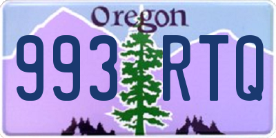 OR license plate 993RTQ