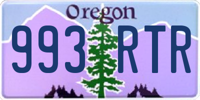 OR license plate 993RTR