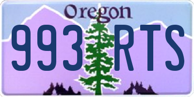 OR license plate 993RTS