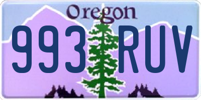 OR license plate 993RUV