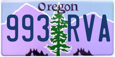 OR license plate 993RVA
