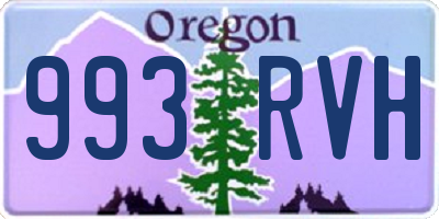 OR license plate 993RVH