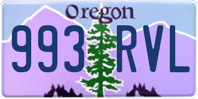 OR license plate 993RVL
