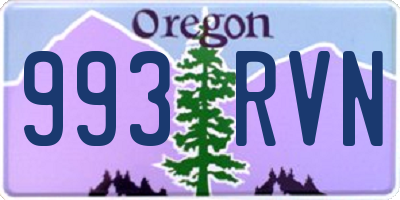 OR license plate 993RVN
