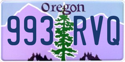 OR license plate 993RVQ