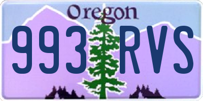OR license plate 993RVS
