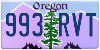 OR license plate 993RVT