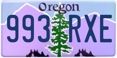 OR license plate 993RXE