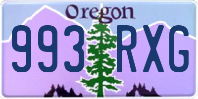 OR license plate 993RXG