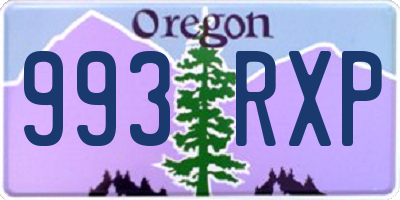 OR license plate 993RXP