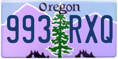 OR license plate 993RXQ