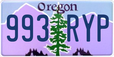 OR license plate 993RYP