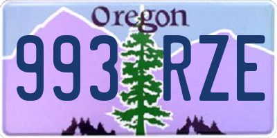 OR license plate 993RZE