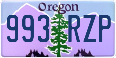 OR license plate 993RZP