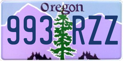 OR license plate 993RZZ