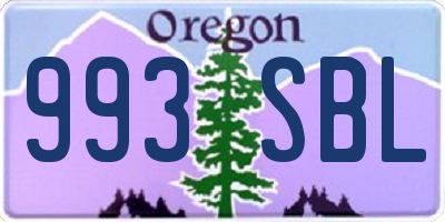OR license plate 993SBL