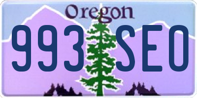 OR license plate 993SEO