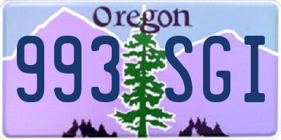 OR license plate 993SGI