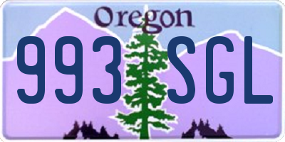 OR license plate 993SGL