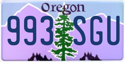 OR license plate 993SGU