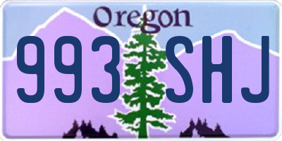 OR license plate 993SHJ