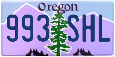 OR license plate 993SHL