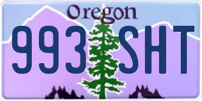 OR license plate 993SHT