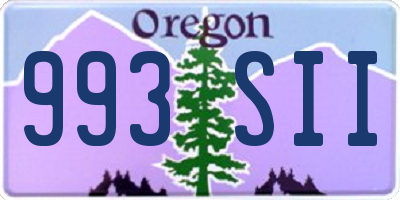 OR license plate 993SII