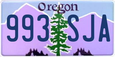 OR license plate 993SJA