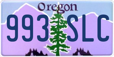 OR license plate 993SLC