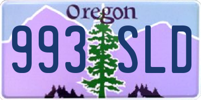 OR license plate 993SLD