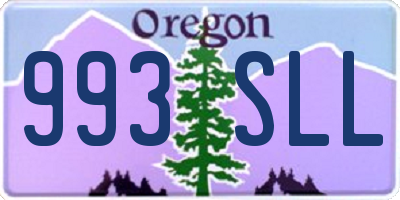 OR license plate 993SLL