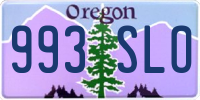 OR license plate 993SLO