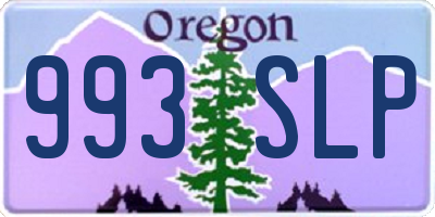 OR license plate 993SLP