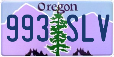 OR license plate 993SLV