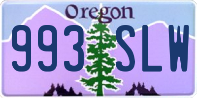 OR license plate 993SLW