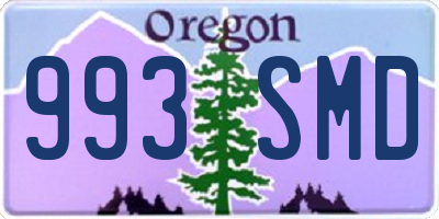 OR license plate 993SMD