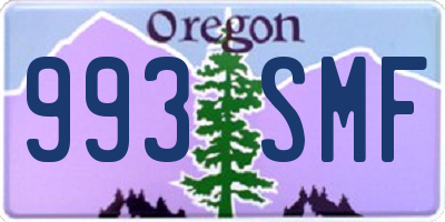 OR license plate 993SMF