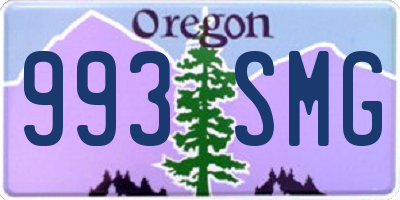 OR license plate 993SMG