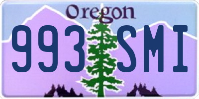 OR license plate 993SMI