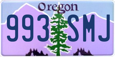 OR license plate 993SMJ