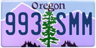 OR license plate 993SMM
