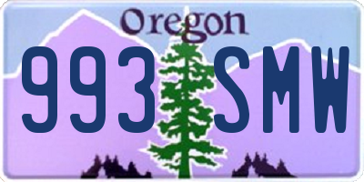 OR license plate 993SMW