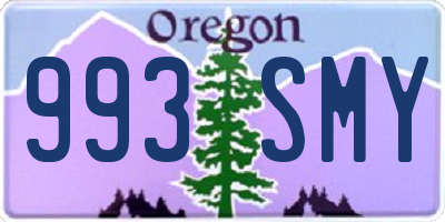 OR license plate 993SMY