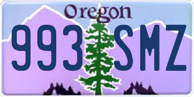 OR license plate 993SMZ
