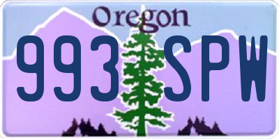 OR license plate 993SPW