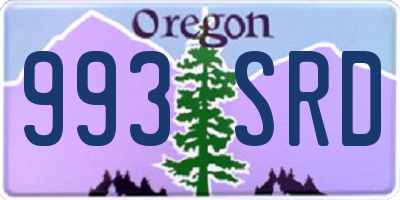 OR license plate 993SRD