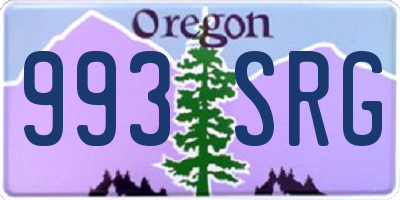 OR license plate 993SRG
