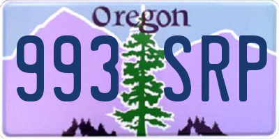 OR license plate 993SRP